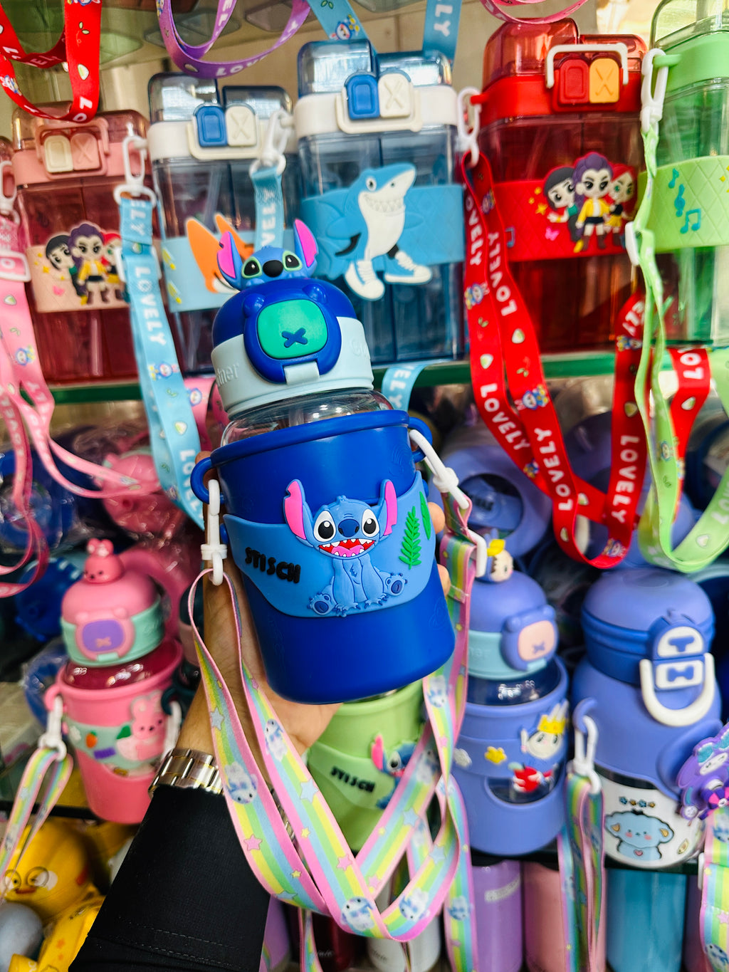 Newest Cute Disney Bottles, Children Use, Easy to carry, Imported bottle