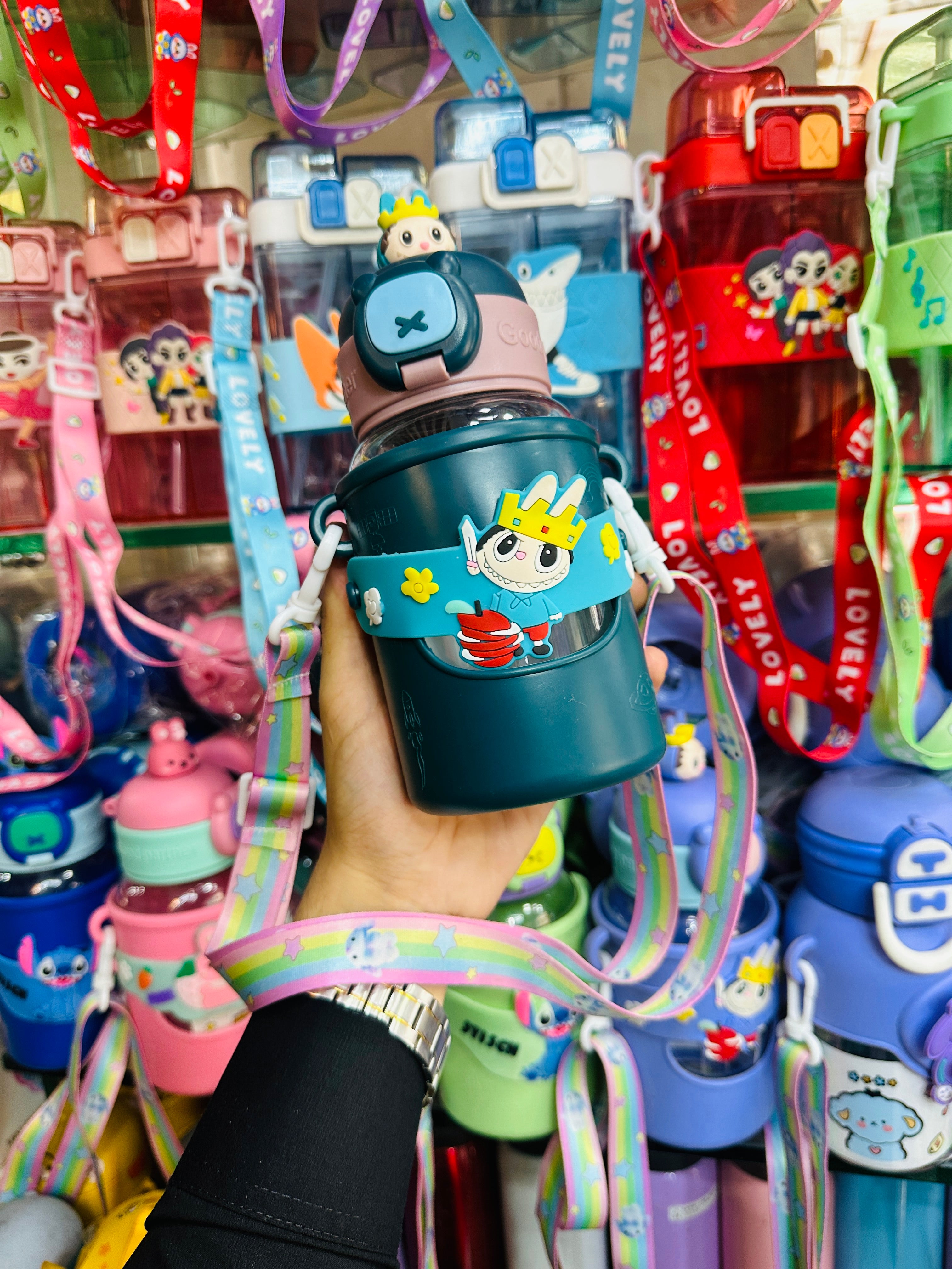Newest Cute Disney Bottles, Children Use, Easy to carry, Imported bottle