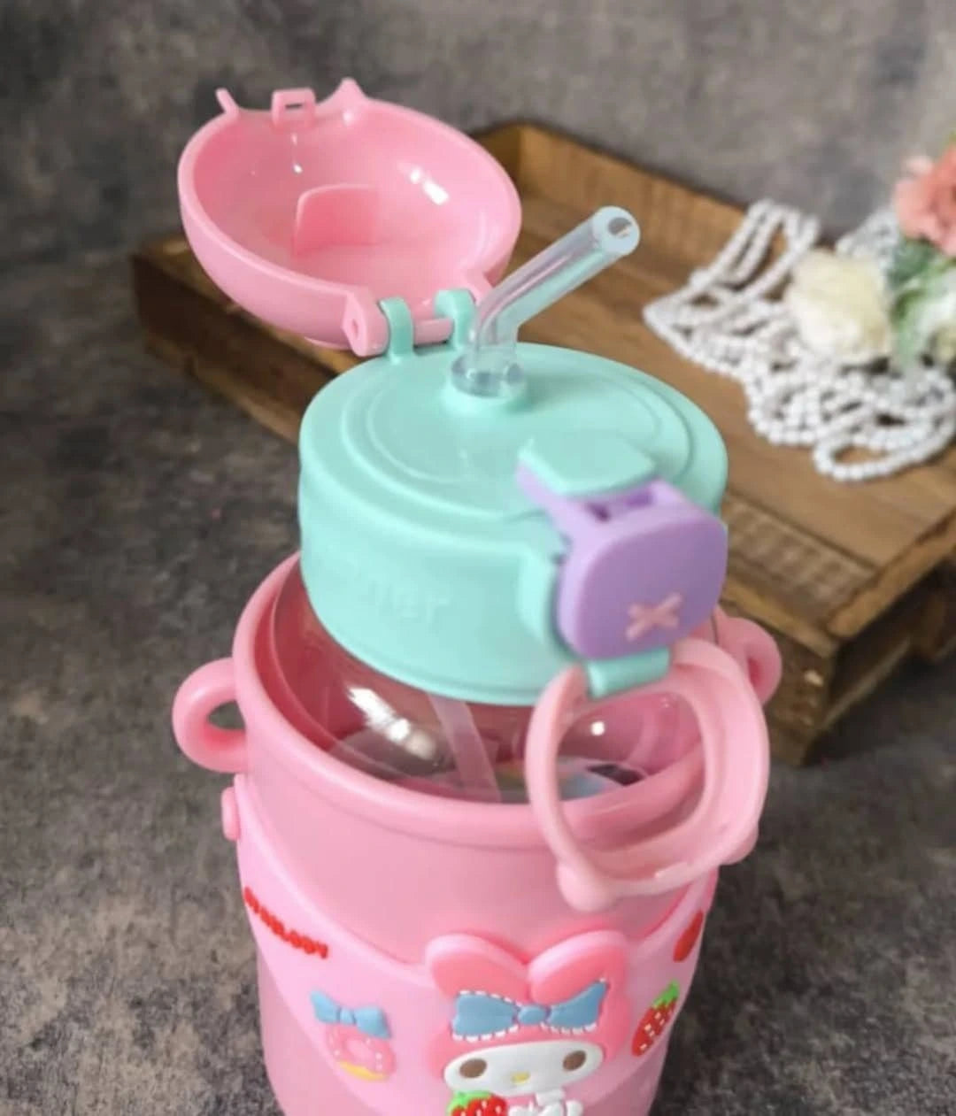Newest Cute Disney Bottles, Children Use, Easy to carry, Imported bottle