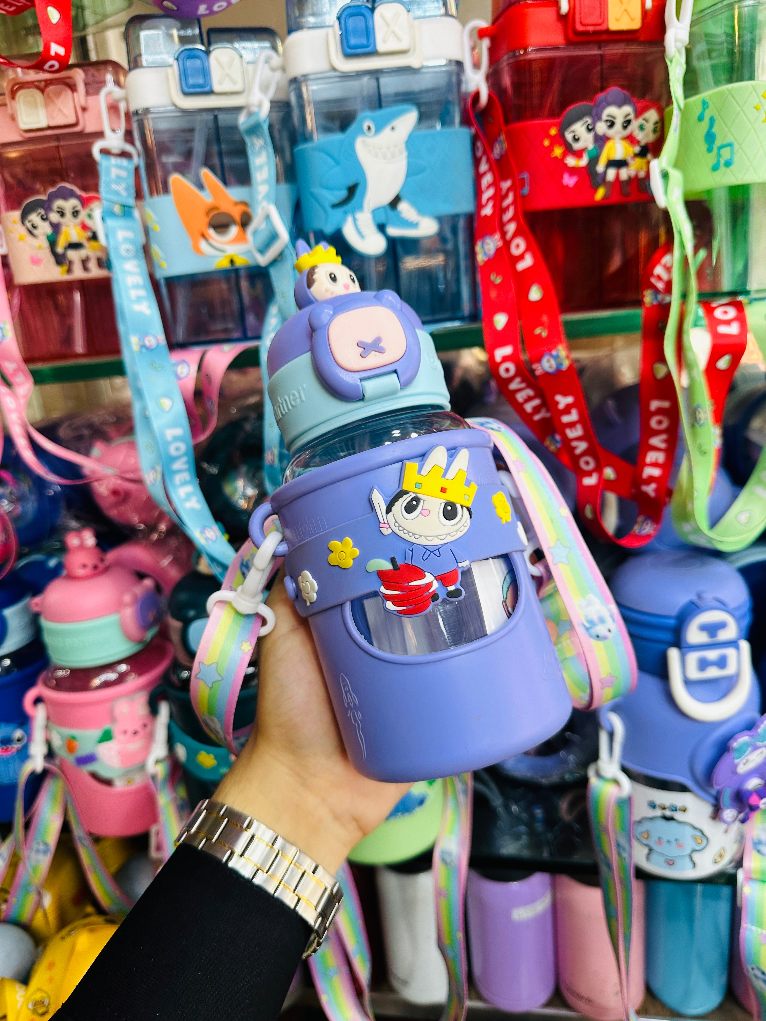 Newest Cute Disney Bottles, Children Use, Easy to carry, Imported bottle
