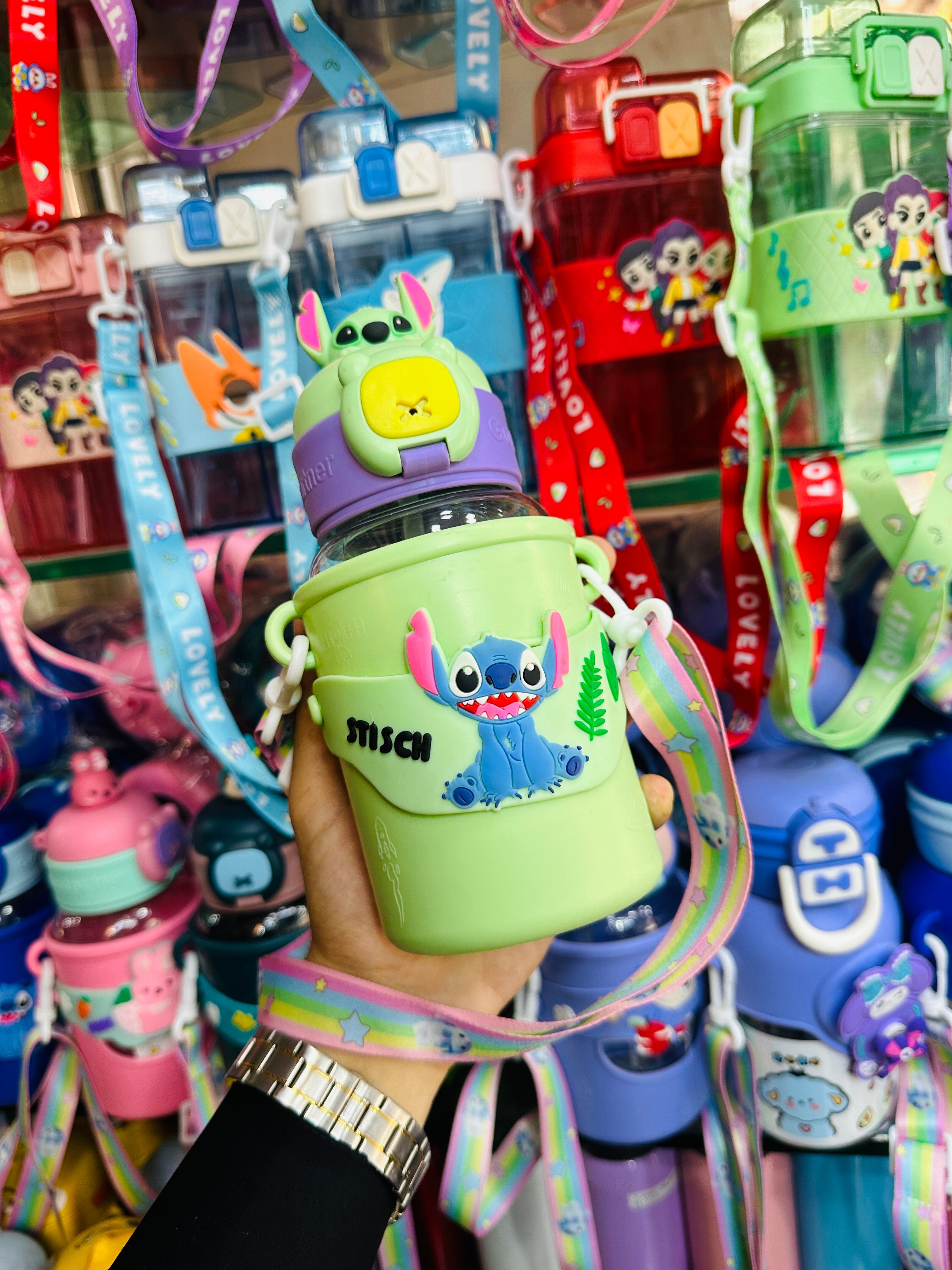 Newest Cute Disney Bottles, Children Use, Easy to carry, Imported bottle