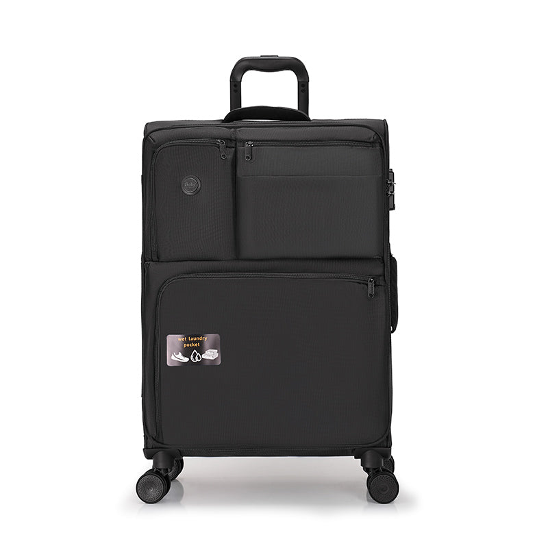 Original Goby London LUGGAGE New Arrival Lightweight Luggage Set Soft Fabric Trolley Travel Suitcase Set 4 Mute Spinner Wheels