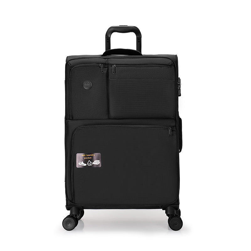 Original Goby London LUGGAGE New Arrival Lightweight Luggage Set Soft Fabric Trolley Travel Suitcase Set 4 Mute Spinner Wheels