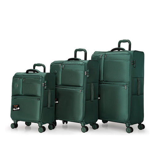Original Goby London LUGGAGE New Arrival Lightweight Luggage Set Soft Fabric Trolley Travel Suitcase Set 4 Mute Spinner Wheels
