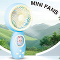 Outdoor USB Rechargeable Desktop Small Fan Gift Portable Cooling Cartoon Fruit Handheld Fan Promotional Business Gifts